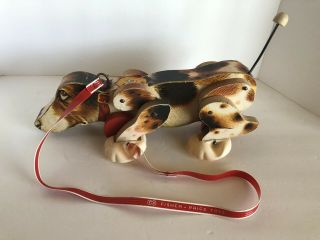 Vintage 1961 Fisher Price Snoopy Dog Pull Toy