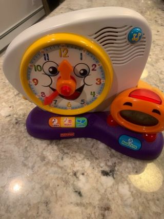 2006 Mattel Fisher Price Real Time Clock Musical Interactive Toy Learn Match