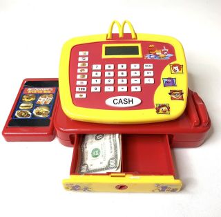 Mcdonalds Restaurant Pretend Play Toy Food Cash Register Talking Calculator 2004