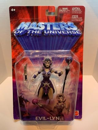 Masters Of The Universe Evil - Lyn Action Figure W Magic Staff Mattel 2003 Moc Mip