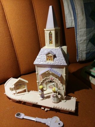 1988 Fisher Price Precious Places Silver Bells Wedding Chapel Vintage Doll House