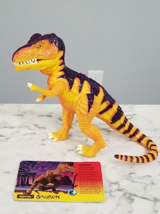 1996 Primal Rage Sauron Tyrannosaurus Rex Dinosaur 5.  5 " Figure Playmates W/ Card