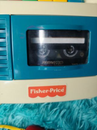 Vintage Fisher Price Cassette Recorder Player Microphone 1992 3
