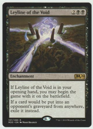 Leyline Of The Void X 1 Mtg Rare - Core 2020 Magic The Gathering Card