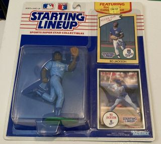 1990 Bo Jackson Kansas City Royals Starting Lineup Figurine,  1987 Rookie Card