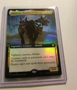 Kunoros Hound Of Athreos Extended Art Theros Beyond Death Foil Magic Mtg