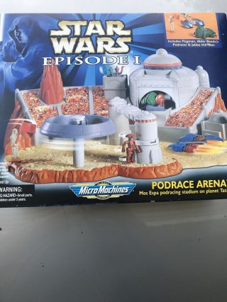Star Wars Episode 1 Micro Machines 1999 Action Playset Pod Race Arena