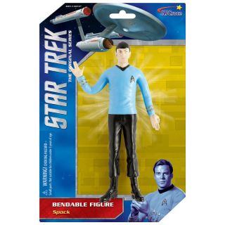 Mr Spock - 6 " Bendable Posable / Classic Star Trek Tv Series Bendy Figure
