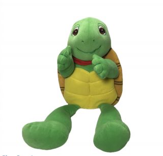 Franklin The Turtle Hand Puppet Plush Stuffed Smile Face Toddler Teaching Play