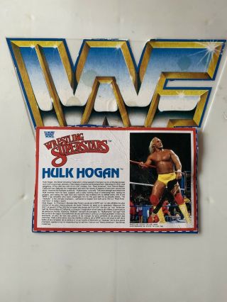 Wwf Ljn Hulk Hogan Series 5 Bio Card Rare Vintage Titan Sports
