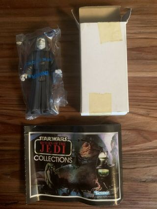 Vintage Star Wars 1984 Emperor Palpatine W/ Kenner Mail Away Box,  Insert,