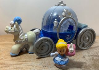 Fisher Price Little People Cinderella & Winter Carriage Coach Princess Disney