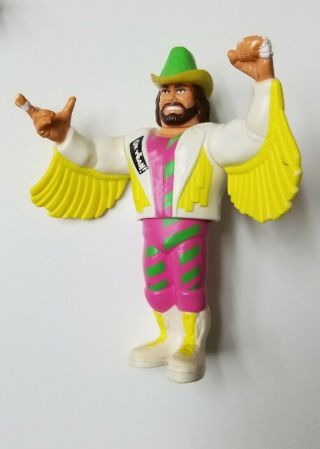 Wwf The Macho Man Randy Savage Hasbro Series 5 Action Figure 1992 Wwe Htf Played
