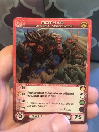 Chaotic Tcg Alliances Unraveled Rothar Forceful Negotiator Rare Light Play