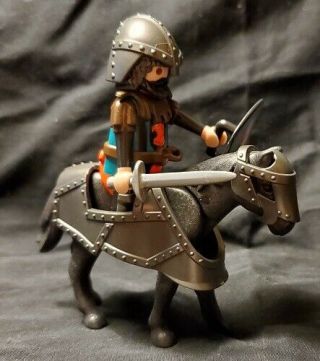 Playmobil - Medieval Mounted Knight With Heavy Horse Armor