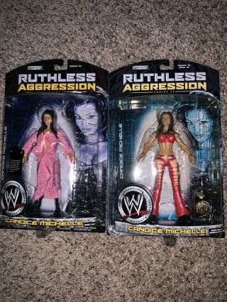Wwe Candice Michelle Jakks Pacific Ruthless Aggression Figures