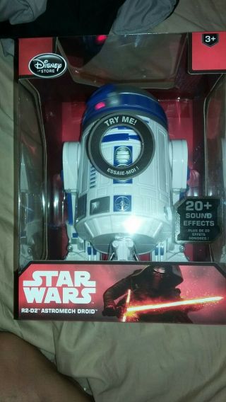 Disney Store Star Wars R2 - D2 Talking Astromech Droid 10.  5 Inch Global Ship