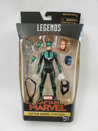Captain Marvel Starforce Legends Series 6 Inch Action Figure Read Package Damage