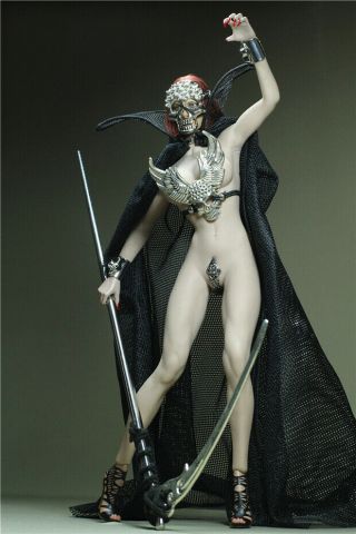 1/6 Female Grim Reaper Goddess Of Death Corset Skull Cloak Bracelets Fit Figure
