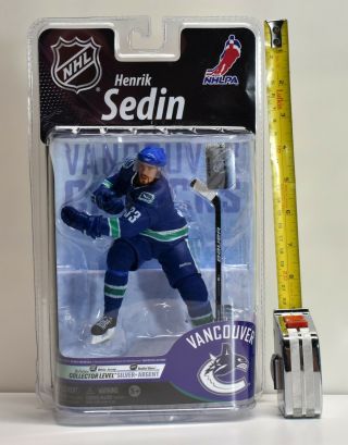 Mcfarlane Hockey Nhl Henrik Sedin 33 Vancouver Canucks Figure New/ Neuf