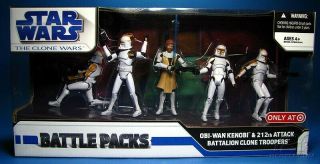 Star Wars Usa Target Exclusive Rare Obi Wan Kenobi & 212th Battalion.