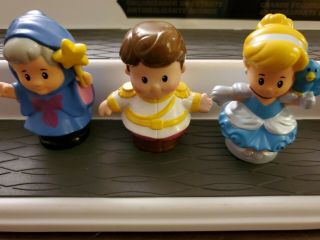 Fisher Price Little People Cinderella Fairy Godmother Wand And Prince Charming