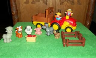 Fisher Price Little People Farm Tractor With Sounds And Animals
