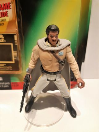 Star Wars 1997 Lando Calrissian General Loose Complete with Backing Card 3