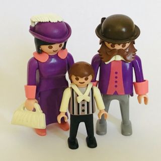 Playmobil Vintage Figures Victorian Family Dolls House,  Mansion People