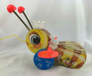 Vintage 1970 Fisher - Price Queen Buzzy Bee 444 Child 