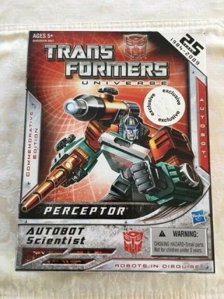 Signed By Paul Eiding Transformers Universe 25th Anniversary Perceptor