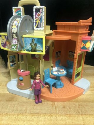 Fisher Price Sweet Streets City Dinner And A Show Theater Movies