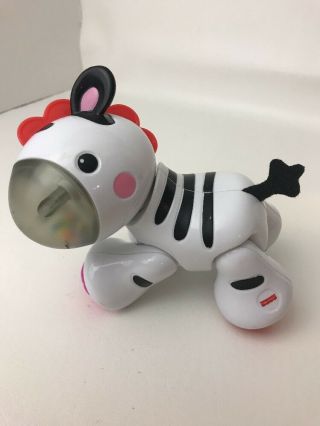 Fisher Price Zebra Clicker Pal Baby Toy Animals Style W/ Rattle
