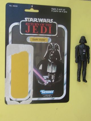 Darth Vader Canadian 1983 Star Wars Cardback 77 - Back Vintage Return Jedi Canada