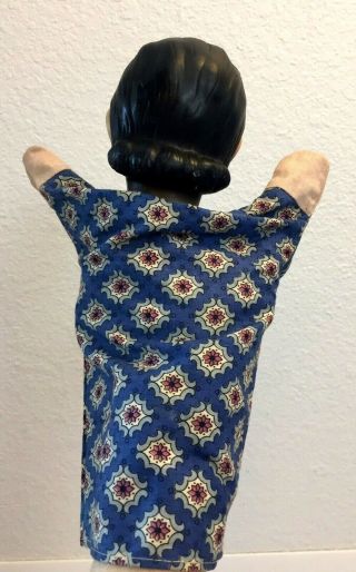 Vintage Hand Puppet Custom Made Doll Rubber/Vinyl Head/Textile Shirt And Hands 3