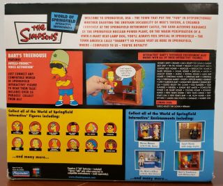 The Simpsons Bart ' s Treehouse World of Springfield by Playmates NIB 2