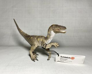 Retired Schleich Velociraptor Raptor W/ Articulated Jaw Dinosaur Figure 2011