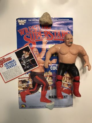 Wwf Ljn George “the Animal” Steele 1985 Series 2 Complete With Poster,  Card Wwe