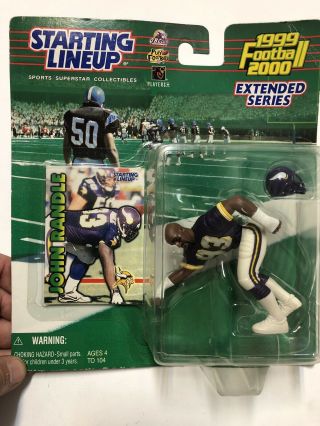 Starting Lineup 2000 John Randle NFL Minnesota Vikings (rookie piece) rare 2