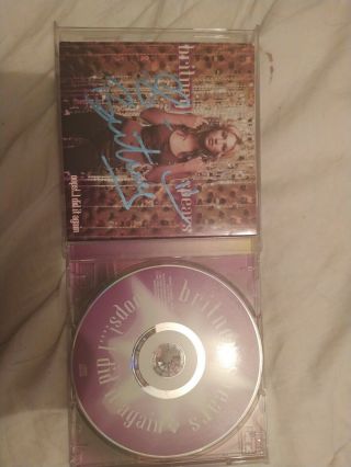 Autographe Signed Britney Spears Cd Autograph