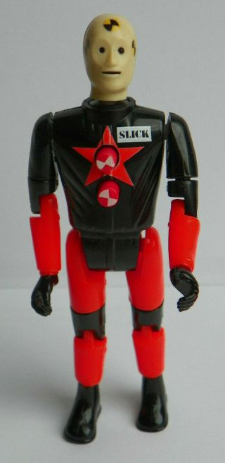 Vintage 1991 Tyco Crash Test Dummies Black/red Slick Action Figure Toy