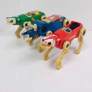Voltron Green Red Blue Lions Vintage Rare Toy