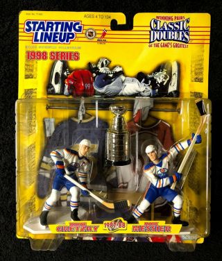 1998 Gretzky / Messier " Nhl " Starting Lineup (classic Double) (edmonton Oilers)