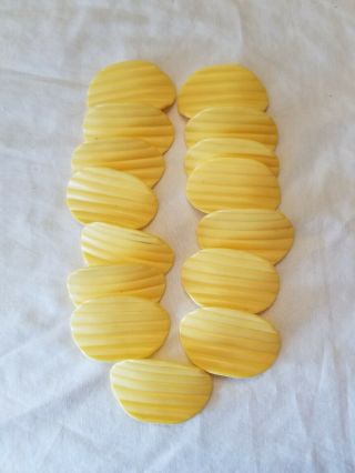 Vintage Cdi Play Food Potato Chips Ridges Plastic Curved Set Of 15 Pretend Food