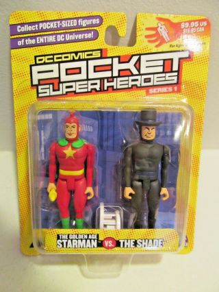 Dc Comics Pocket Heroes Series 1: Starman & The Shade In Package
