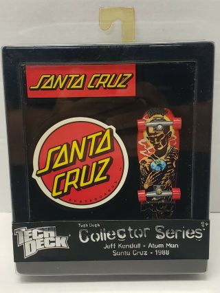 Tech Deck Collector Series Santa Cruz Jeff Kendall Atom Man 1988 Fingerboard