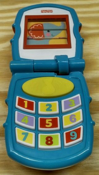 Fisher Price Brilliant Basics Baby Friendly Flip Cell Phone Toy W/ Music & Sound