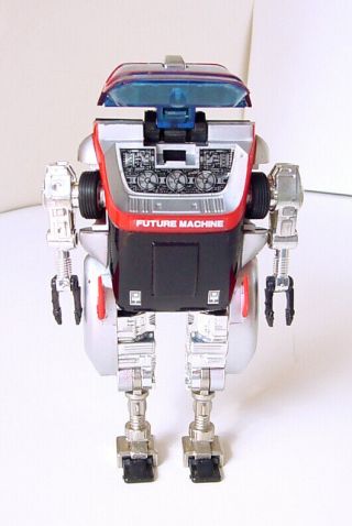 1984 Bandai Japan 5 " Future Machine Transformer Car Robot Figure Red Black