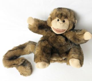 Folkmanis Folktails Small Monkey Full Body Plush Brown Hand Puppet 10 "