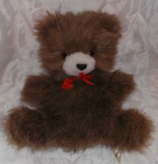 Vintage 1977 Russ Berrie Woody Teddy Bear Puppet 12 " Plush Stuffed Animal Toy